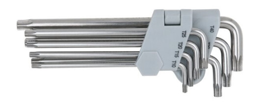 Ks Tools 964.0615, L-Torx-Nøkkel, Metallisk, Stål, Din Iso 2936, 162 G, 7 Stykker