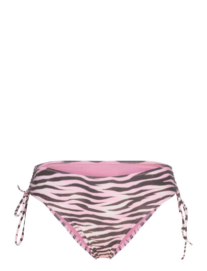 Monki Printed Tie-Side Bikini Bottoms - Purple - S