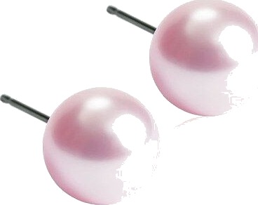 Blomdahl Natural Titanium Light Rose Pearl 6 mm Blomdahl Natural Titanium Light Rose Pearl 6 mm