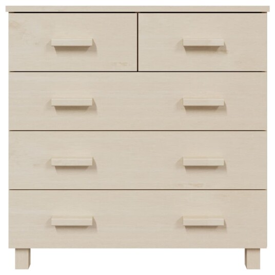 vidaXL Nattbord HAMAR honningbrun 79x40x80 cm heltre furu