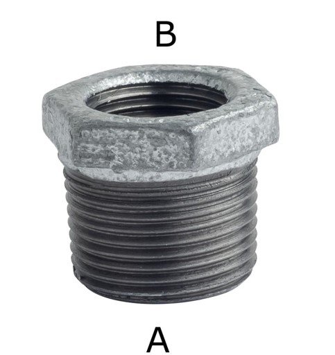 3" x 1,1/2" galvanisert nippelsokkel