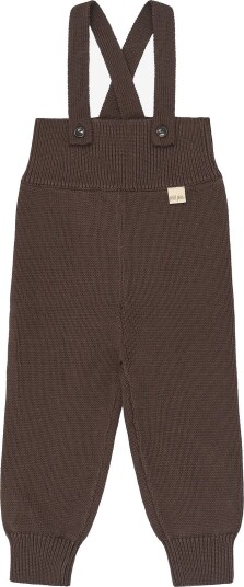 Petit Piao Ppdag High Strap Knit Pants - CHESTNUT - 80