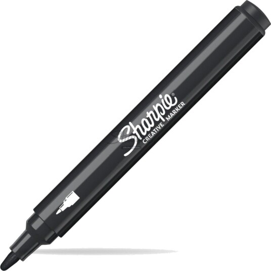 Sharpie 2218123 1 Stykker Sort Rund Akrylbasert Blekk