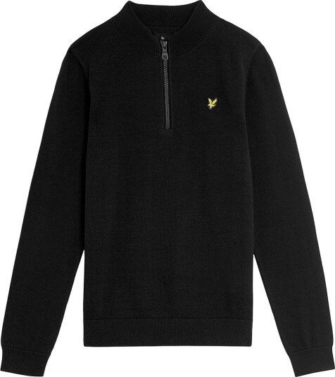 Lyle & Scott Genser m. GlidelåStrikk   Jet Black   Lyle & Scott   10 11 år 140 146   Genser   Svart