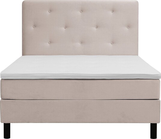 Dream Komplett Sengepakke 140x200 cm Asymmetriske knapper - Beige