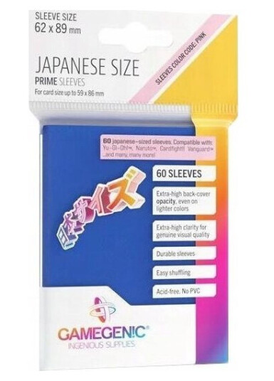 Gamegenic Blue Japanese Prime Sleeves