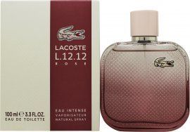 Lacoste L.12.12 Rose Eau Intense 100ml Spray - Blomsteraktig Parfyme for Dame Lacoste L.12.12 Rose Eau Intense 100ml Spray - Blomsteraktig Parfyme for Dame