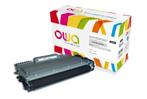 Owa - Svart - Kompatibel - Gjenfabrikert - Tonerpatron Alternativ For: Brother Tn2220 - For Brother Dcp-7060 7065 7070 Hl-2220 2240 2250 2270 Mfc-7360 7460 7860  Fax-2840