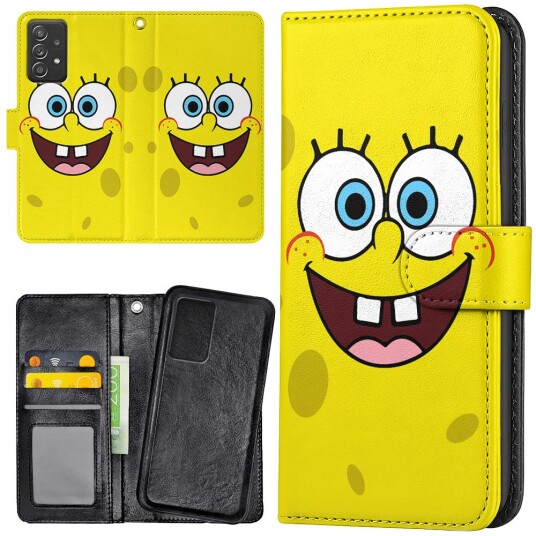 Generic Samsung Galaxy A53 5g - Lommebok Deksel Svampebob