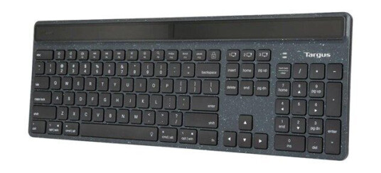Targus EcoSmart - keyboard - sustainable energy harvesting - QWERTY - UK - black - Tastatur - Engelsk - Storbritannia - Svart