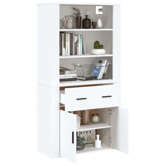 vidaXL Highboard hvit konstruert tre vidaXL Highboard hvit konstruert tre