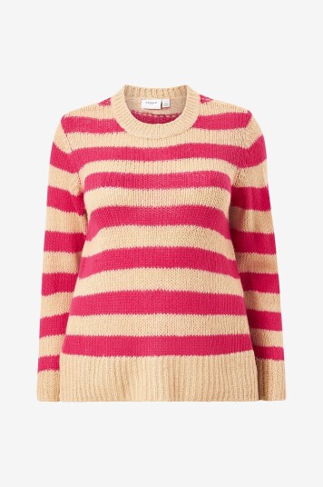 Evoked Vila - Genser viCorentine O-neck L/S Knit Top - Beige