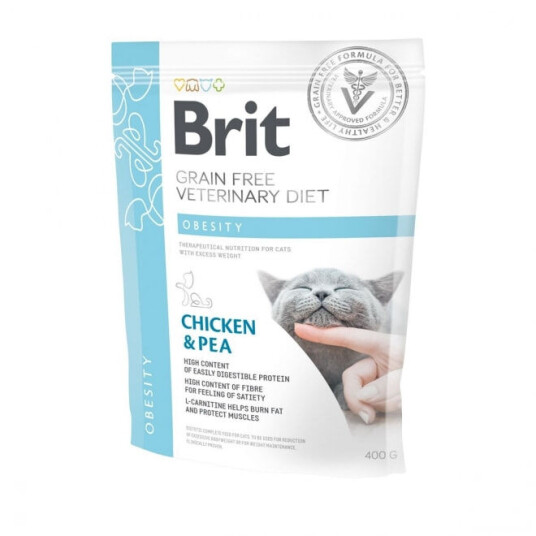 Brit Veterinary Diet Cat Obesity Grain Free (400 G)