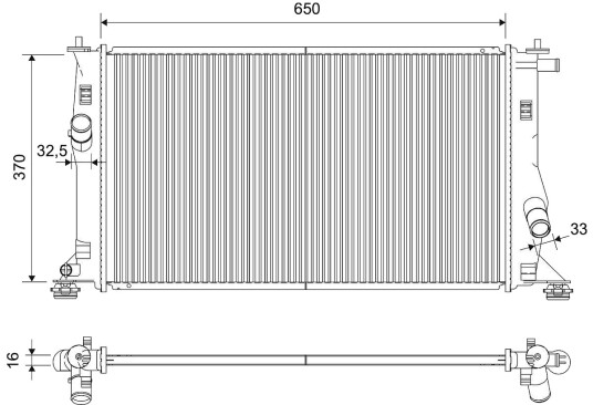 VALEO 735448 Radiator motorkjøling