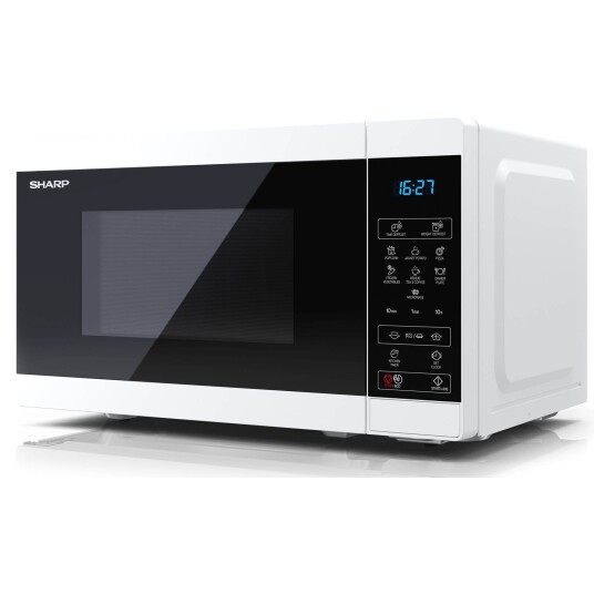 Sharp Mikrobølgeovn YC-MS02E-W, Kompakt og 20 liters volum