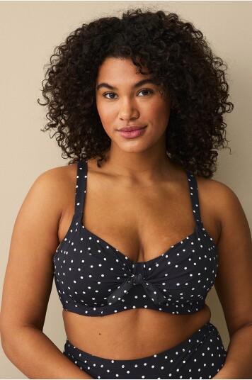 Ellos Plus Collection Shirley Bikini BH med bøyler Svart