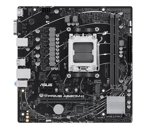 ASUS PRIME A620M-K Micro ATX Hovedkort med AMD AM5 Chipset og DDR5 Minne ASUS PRIME A620M-K Micro ATX Hovedkort med AMD AM5 Chipset og DDR5 Minne