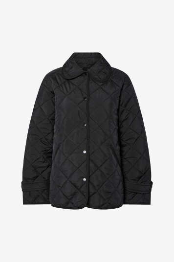 pieces Jakke pcEmily Short Quilted Jacket Svart pieces Jakke pcEmily Short Quilted Jacket Svart