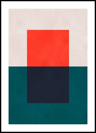 Overlapping geometry 4 Plakat Plakat / 100x150cm