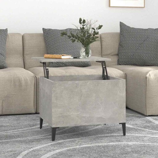 Salongbord betonggrå 60x44,5x45 cm konstruert tre