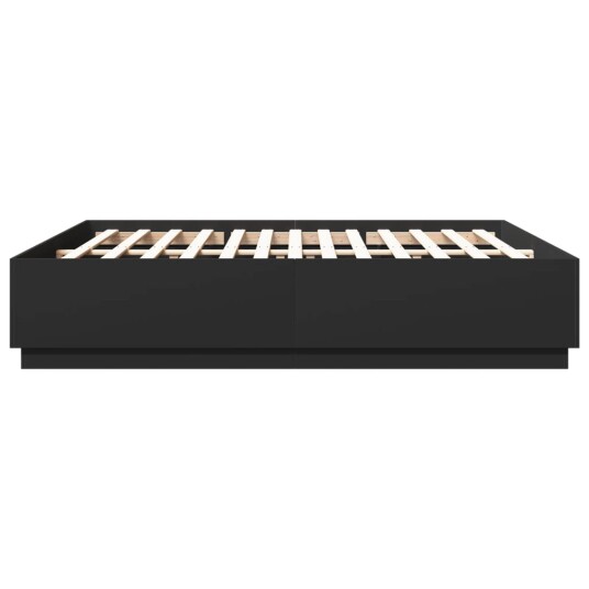 Sengeramme svart 180x200 cm konstruert tre 8721012274174