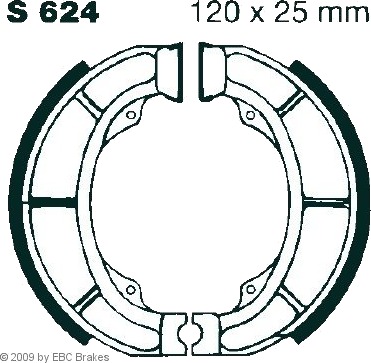 Bremsesko sett EBC Brakes S624