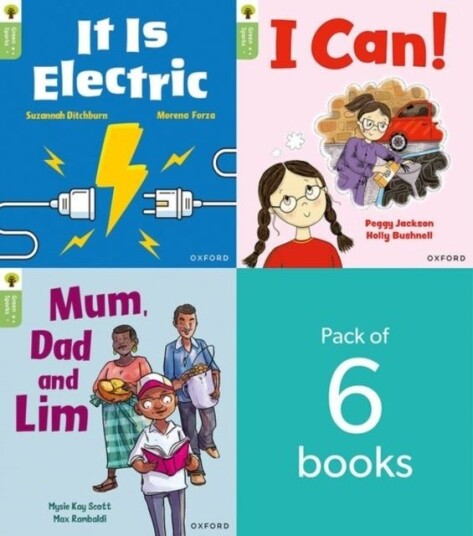 Oxford Reading Tree Green Sparks: level 1+ LEVEL 1+ PACK of 6
