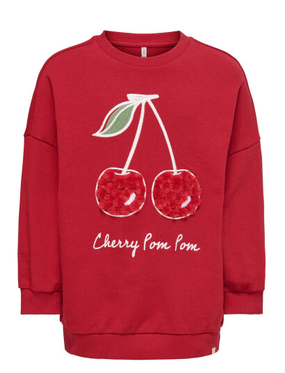 Kids Only Kmgcherry L/S Ovz Oneck Printed Ub Swt Red 92 Kids Only Kmgcherry L/S Ovz Oneck Printed Ub Swt Red 92