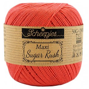 Scheepjes Maxi Sugar Rush Garn Unicolor 252 Vannmelom
