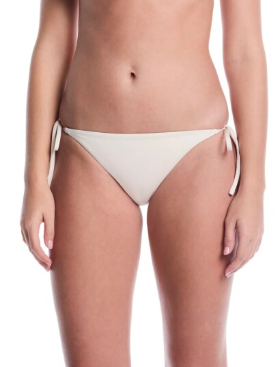 NIKE SWIM Nike Essential String Bikini Bottom Cream M