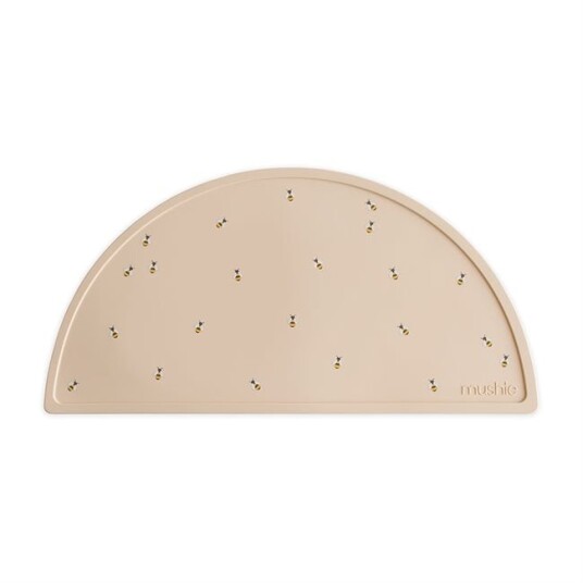 Mushie Spisebrikke Silikon Bees Beige