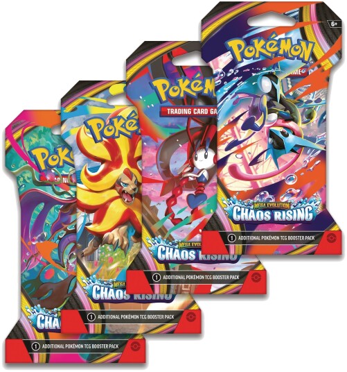 Pokémon Mega Evolusjon 4 Chaos Rising Blisterpakke 1pk