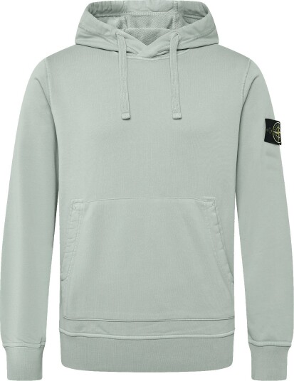 Stone Island Organic Cotton Hooded Sweatshirt GREEN L