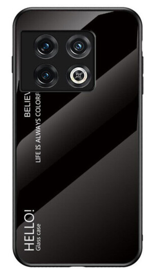 INCOVER OnePlus 11 Glass Bakdeksel - Hello - Svart