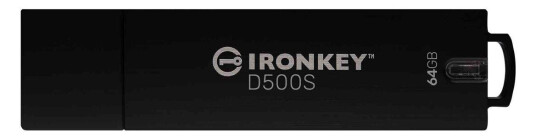 Kingston IronKey D500S - USB-flashstasjon - 64 GB - TAA-samsvar