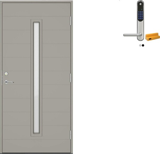 Ytterdør Swedoor Clever-Line+ Mols med Yale Entrus Ytterdør Swedoor Clever-Line+ Mols med Yale Entrus