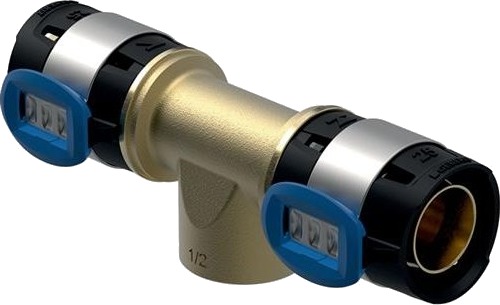 Geberit Flowfit T-Stykke 25mm med Innvendig Gjenget