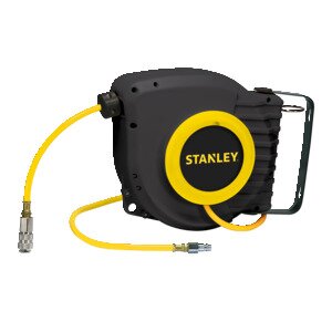 Stanley 9m Slangetrommel for Veggmontering med Automatisk Opprulling