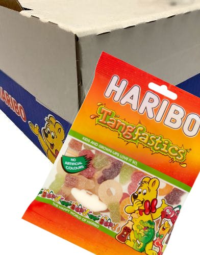 12 stk Haribo Tangfastics av 140 gram   Hel eske