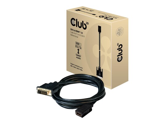 Club 3D CAC-1211 - adapterkabel - HDMI / DVI - 2 m Club 3D CAC-1211 - adapterkabel - HDMI / DVI - 2 m