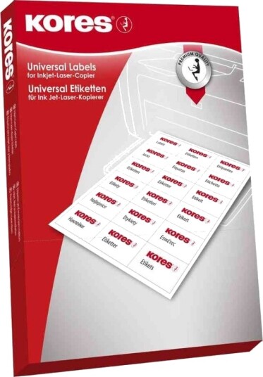 Kores L9933 Hvit Universell Rektangel A4 Tyskland Laser/Blekkskriver