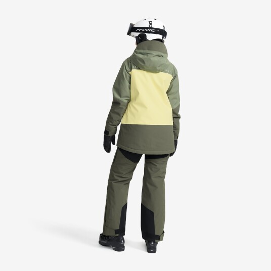 Halo 2L Insulated Ski Anorak Dame Kambaba Green/Lemon Grass Størrelse:Skalljakke Turjakke & Vindjakke Halo 2L Insulated Ski Anorak Dame Kambaba Green/Lemon Grass Størrelse:Skalljakke Turjakke & Vindjakke