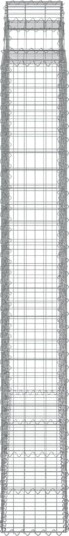 vidaXL Gabionkurver buede 6 stk 200x30x220/240 cm galvanisert jern