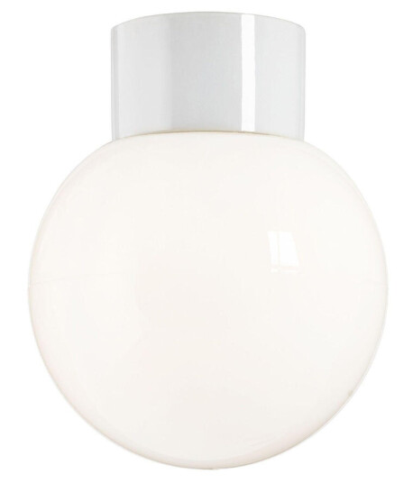 Ifö Classic Glob 15 cm taklampe 6W led IP54 - Hvit/Opal glass