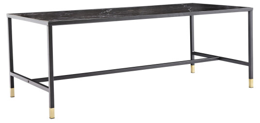 Venture Design Dipp salongbord Svart 130 x 60 cm