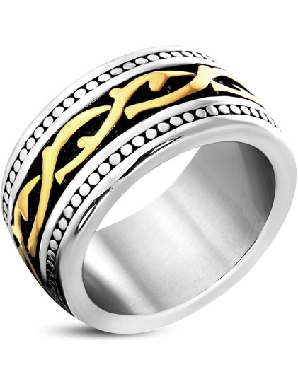 Spiral Vine Caviar   Ring i Kirurgisk Stål   Strl 55 x 17,55 mm