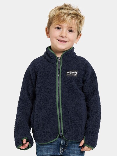 Didriksons Gibbs Kids Fullzip 2 Navy Navy 120