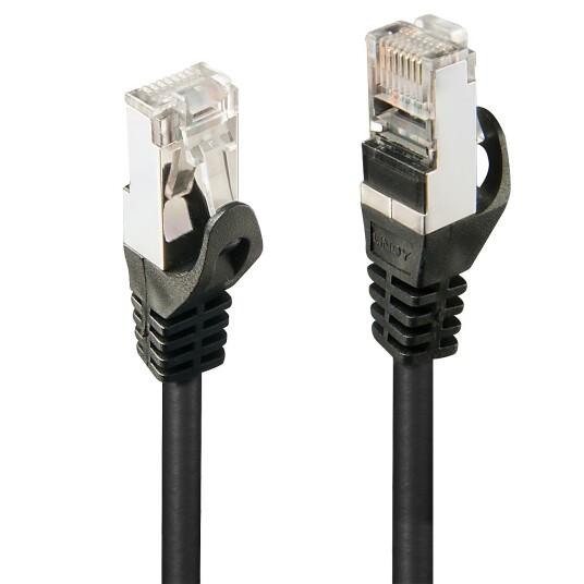 LINDY 2m Cat.5e F/UTP Cable Black Factory Sealed