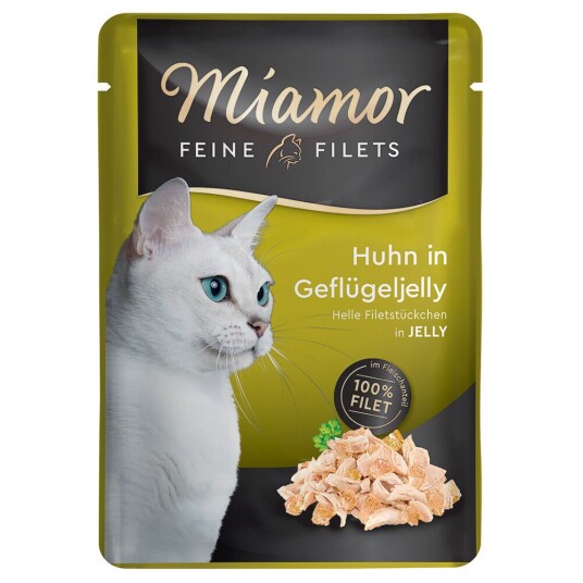 Miamor Fine Filéter I Gelè 6 X 100 G Kylling I Fjærkregelè Miamor Fine Filéter I Gelè 6 X 100 G Kylling I Fjærkregelè
