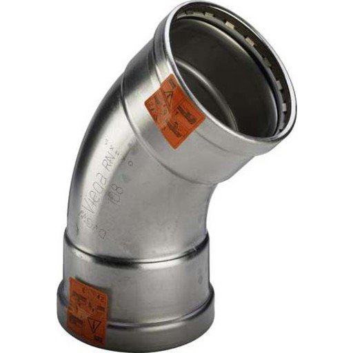 Viega sanpress inox xl elbow 45° 76.1 482657